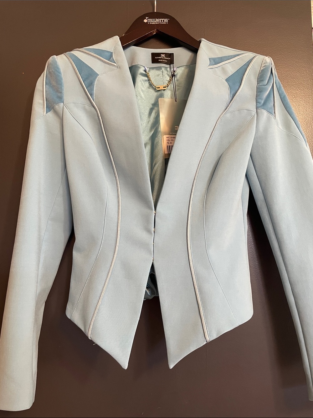 Sculpted Italian cropped Blazer